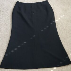 Rocco & Co Elegant Black Women's Skirt Sz 48 Beads On The Back Bell Shaped Forma